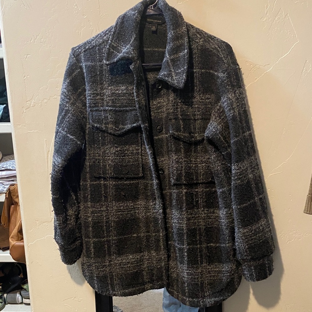 Banana Republic Oversized plaid shacket